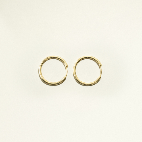 24Kt Gold Plated The Hoops Earrings (Pair)