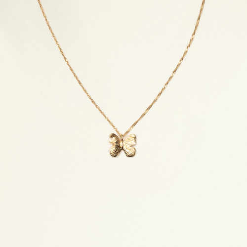 24Kt Gold Plated Butterfly Necklace 
