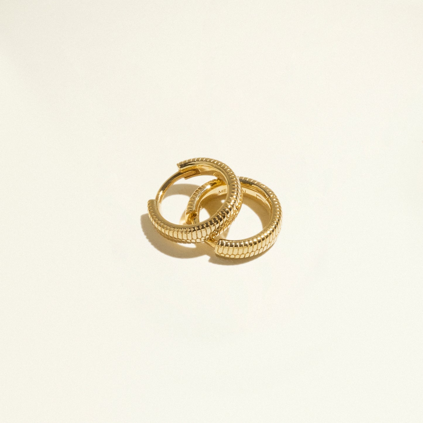 24Kt Gold Plated Herringbone Earrings