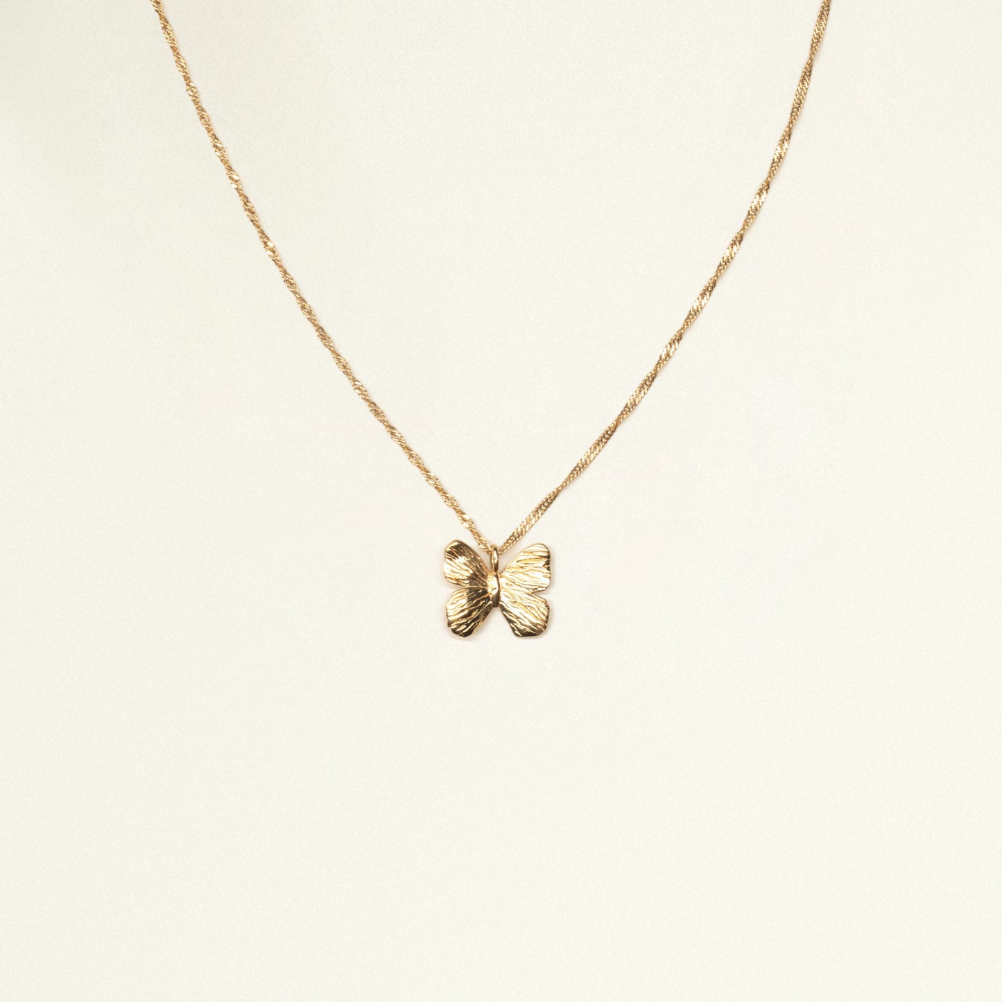 24Kt Gold Plated Butterfly Necklace