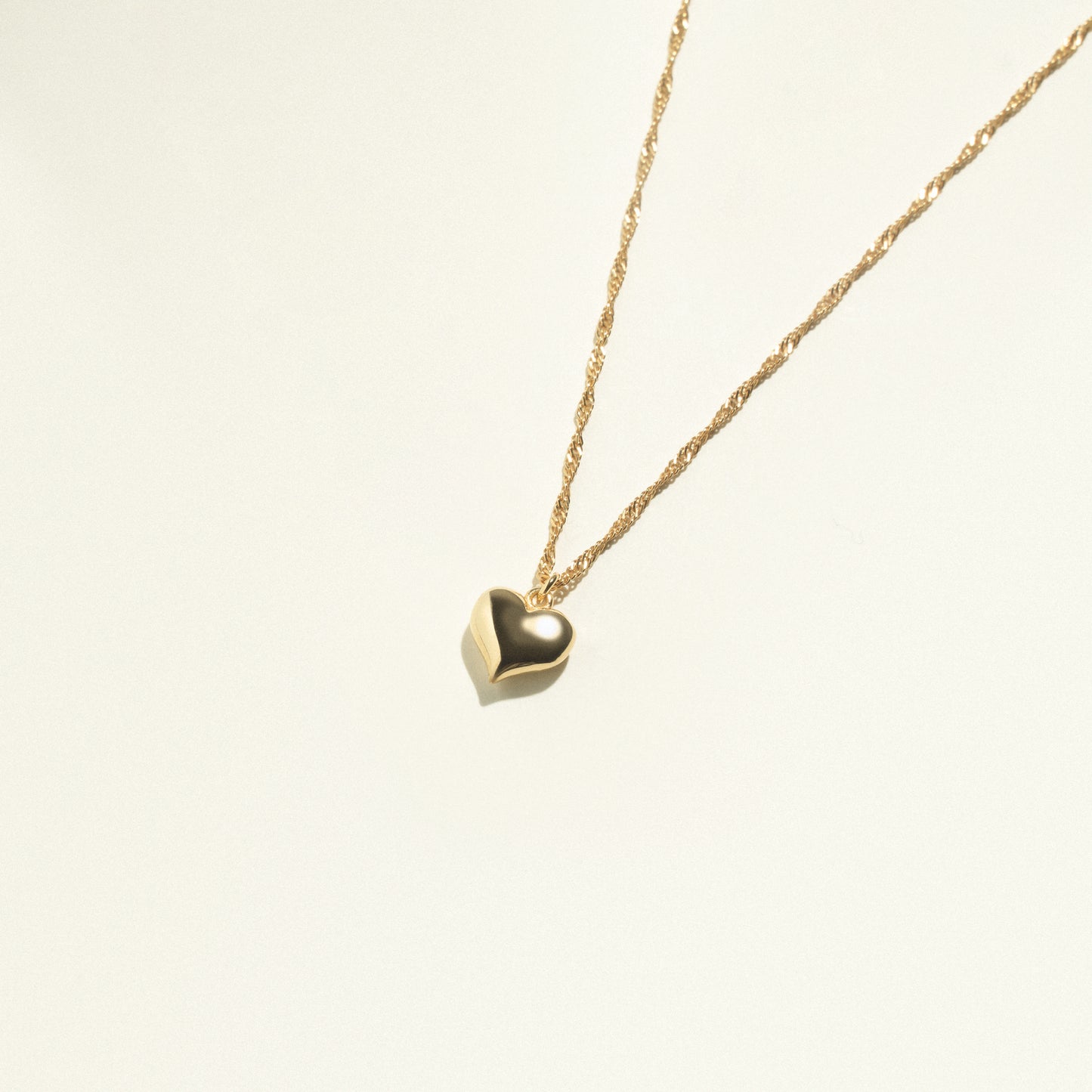 24Kt Gold Plated Heart Singapore Necklace