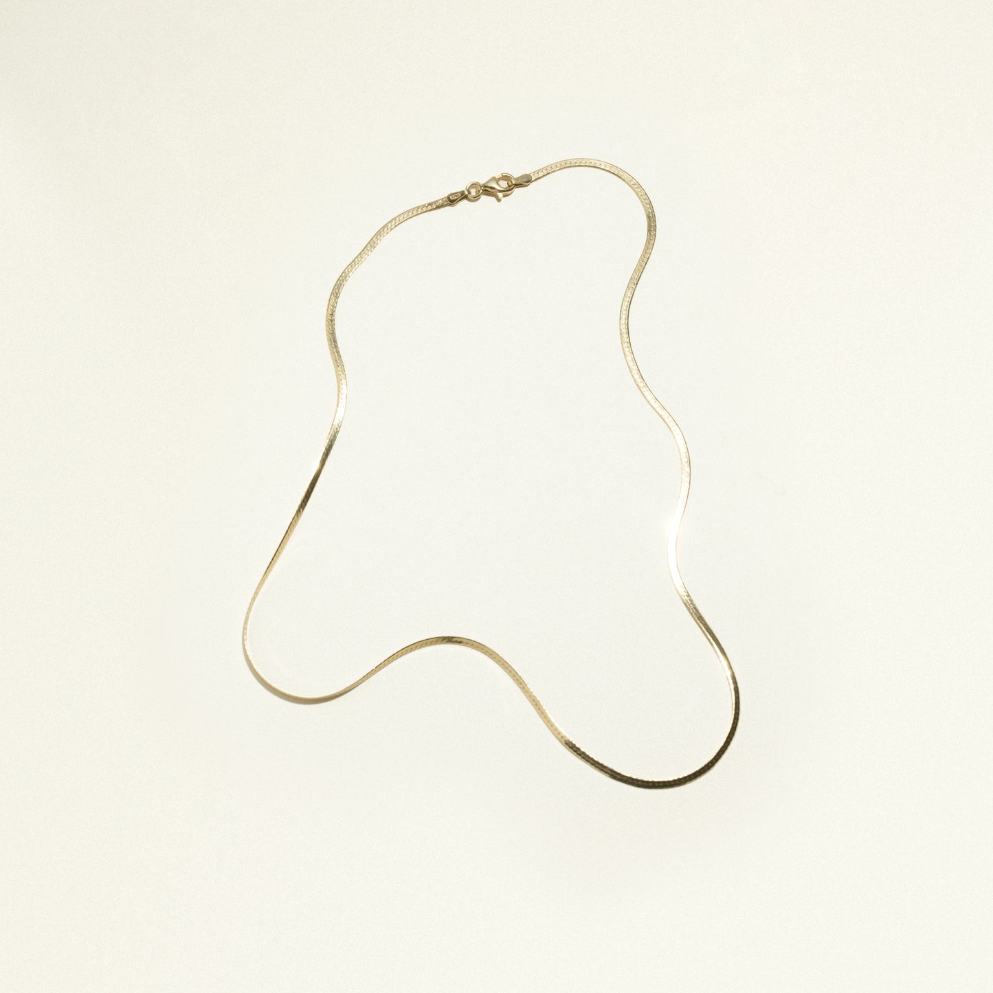 24Kt Gold Plated Herringbone Necklace