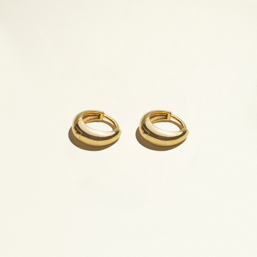 24Kt Gold Plated Small bold hoops